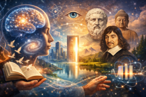 Imagine olhar para o mundo e perceber que ele não é apenas aquilo que existe “lá fora”, mas também aquilo que surge quando olhamos, sentimos e pensamos. A realidade — aquilo que chamamos de “mundo” — pode ser tão maleável quanto os nossos pensamentos. Ao mesmo tempo, o mundo parece moldar, constranger e inspirar o conteúdo da nossa mente. Essa dança contínua entre pensamento e realidade é uma das questões mais fascinantes — e mais antigas — da filosofia, da ciência e da vida cotidiana.